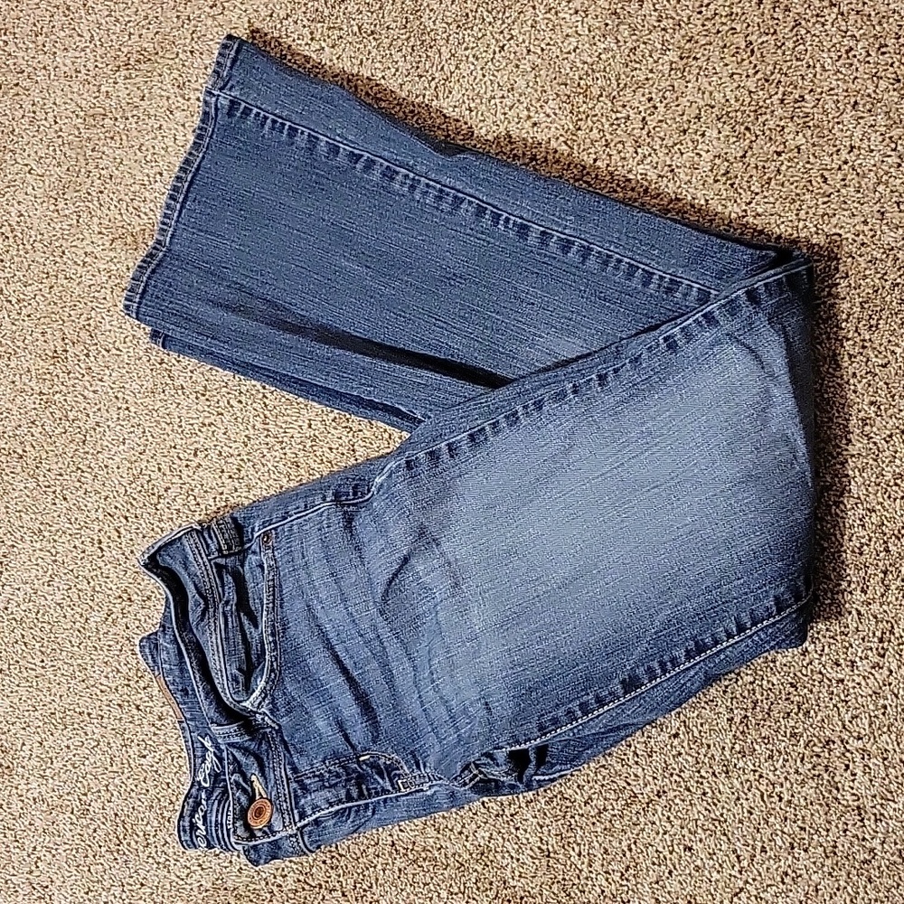 Slim boot cut low rise